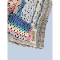 Babydeken gehaakt pastels